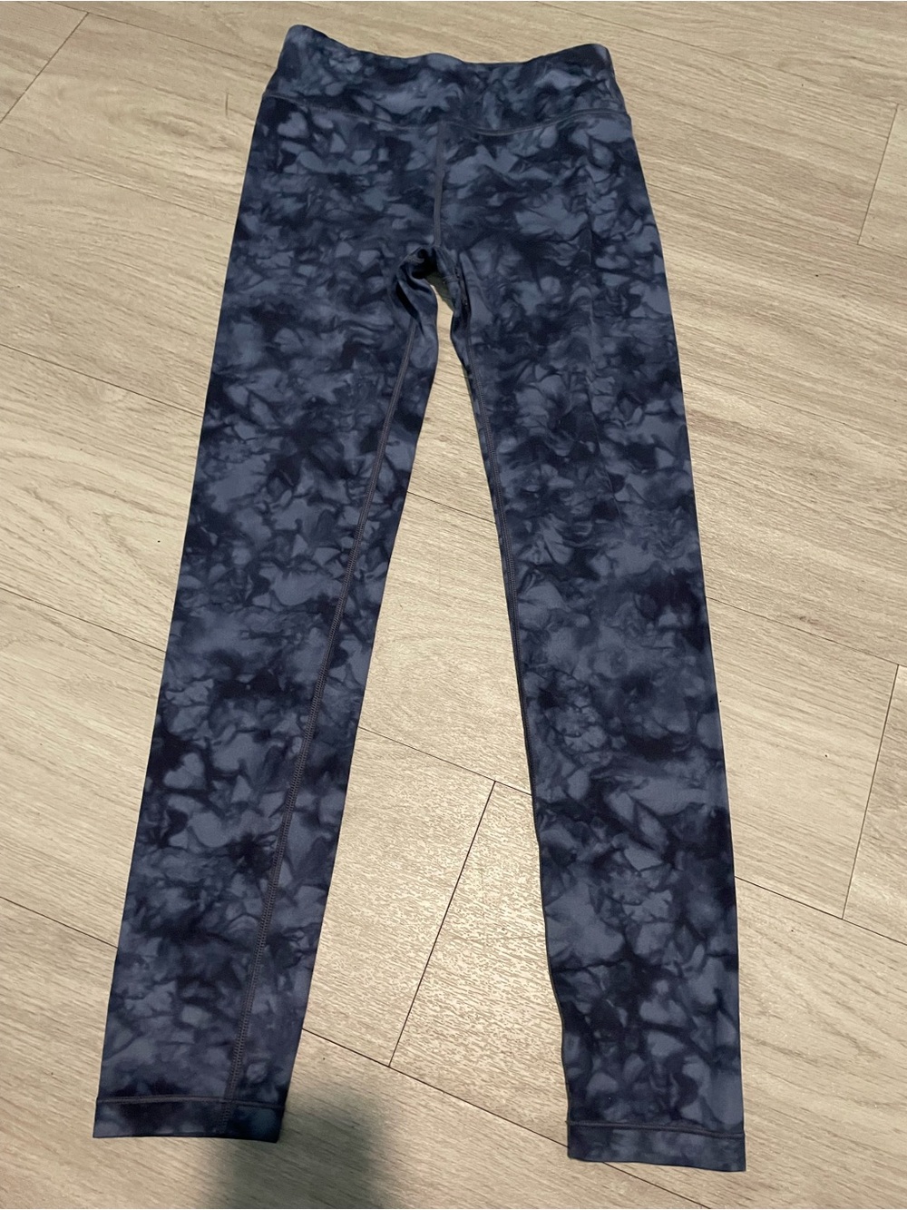Athleta Girls' Navy Tie-Dye Leggings